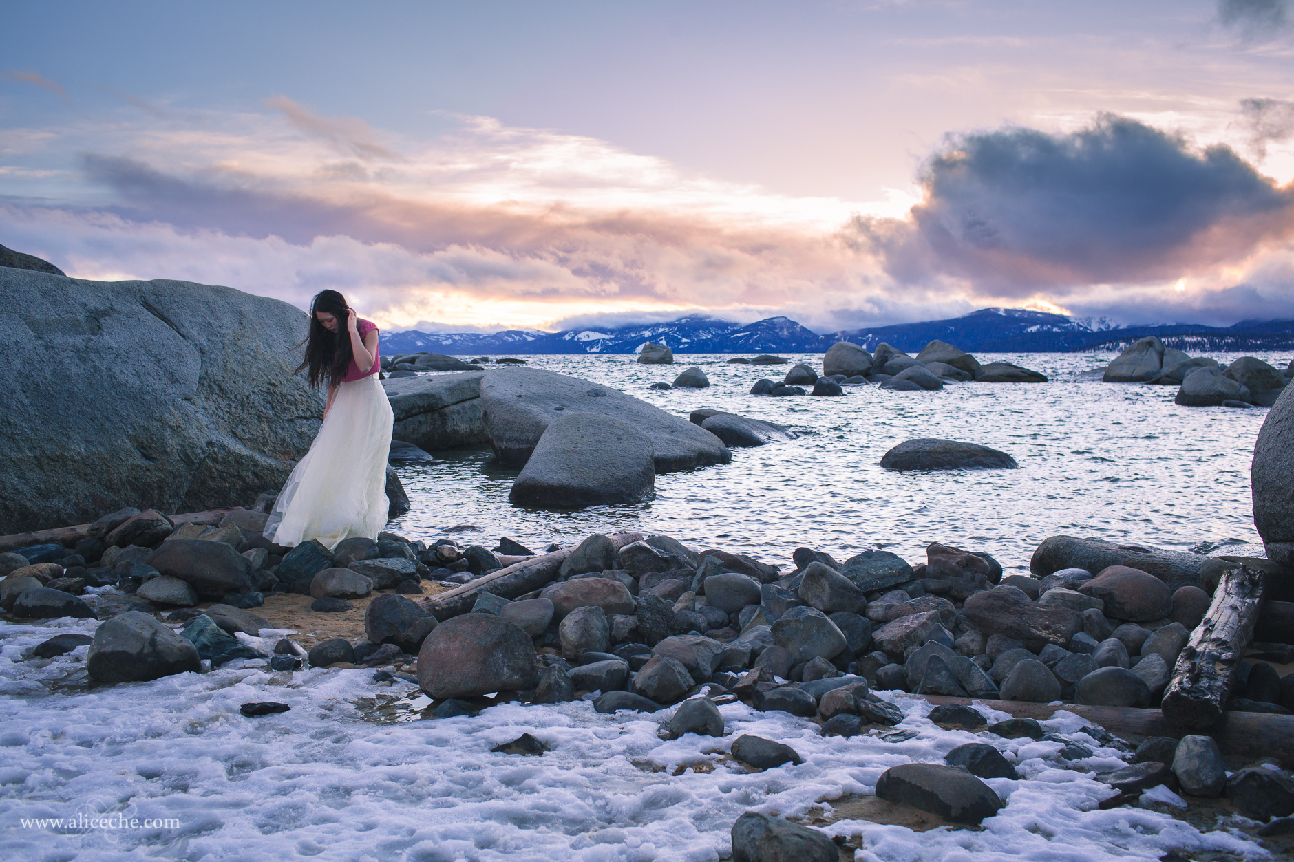 alice-che-photography-lake-tahoe-self-portrait-sunset-movement-tulle-skirt-snow
