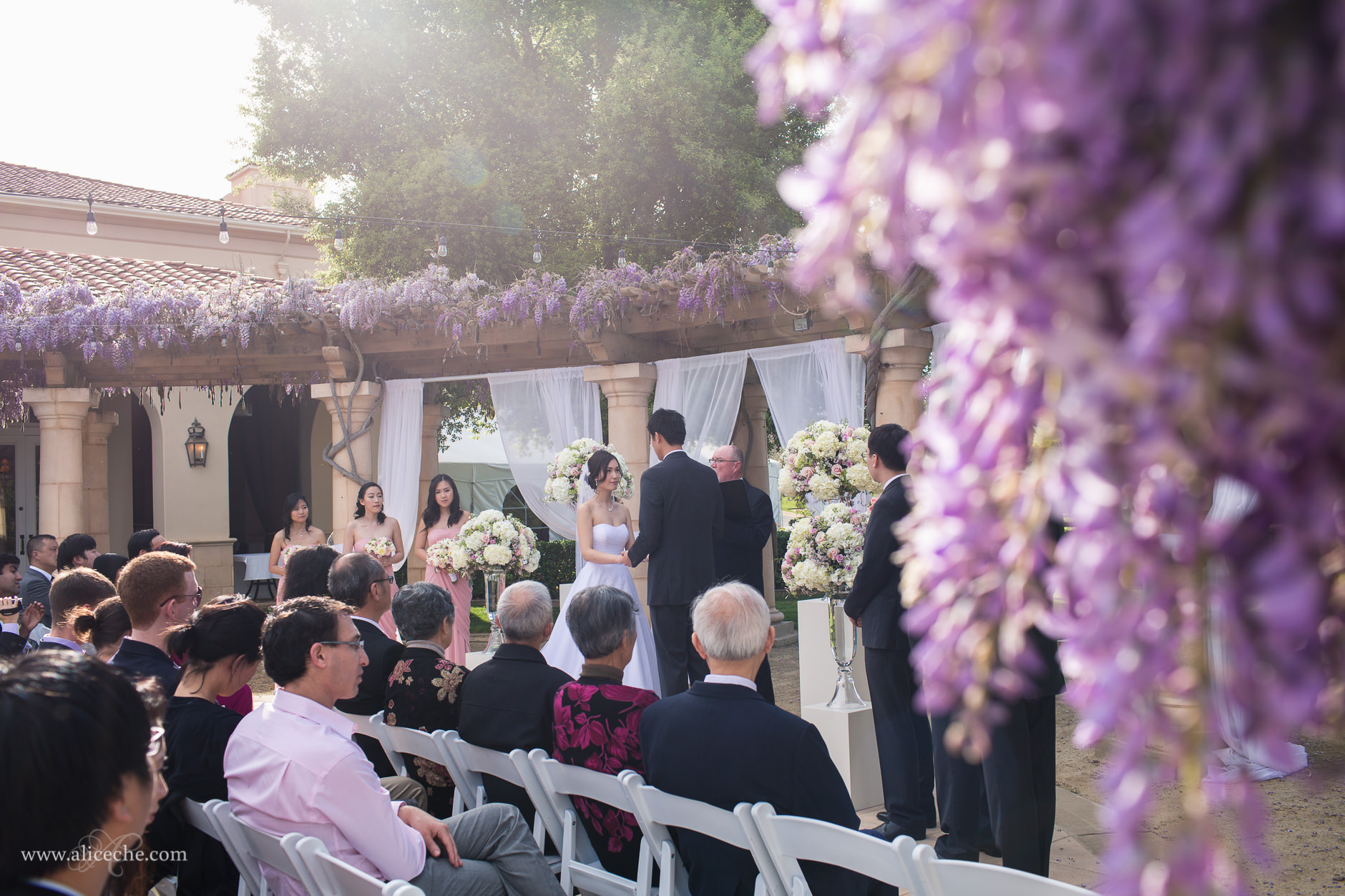 beautiful pleasanton wedding ruby hill golf course ceremony under the wisteria-2