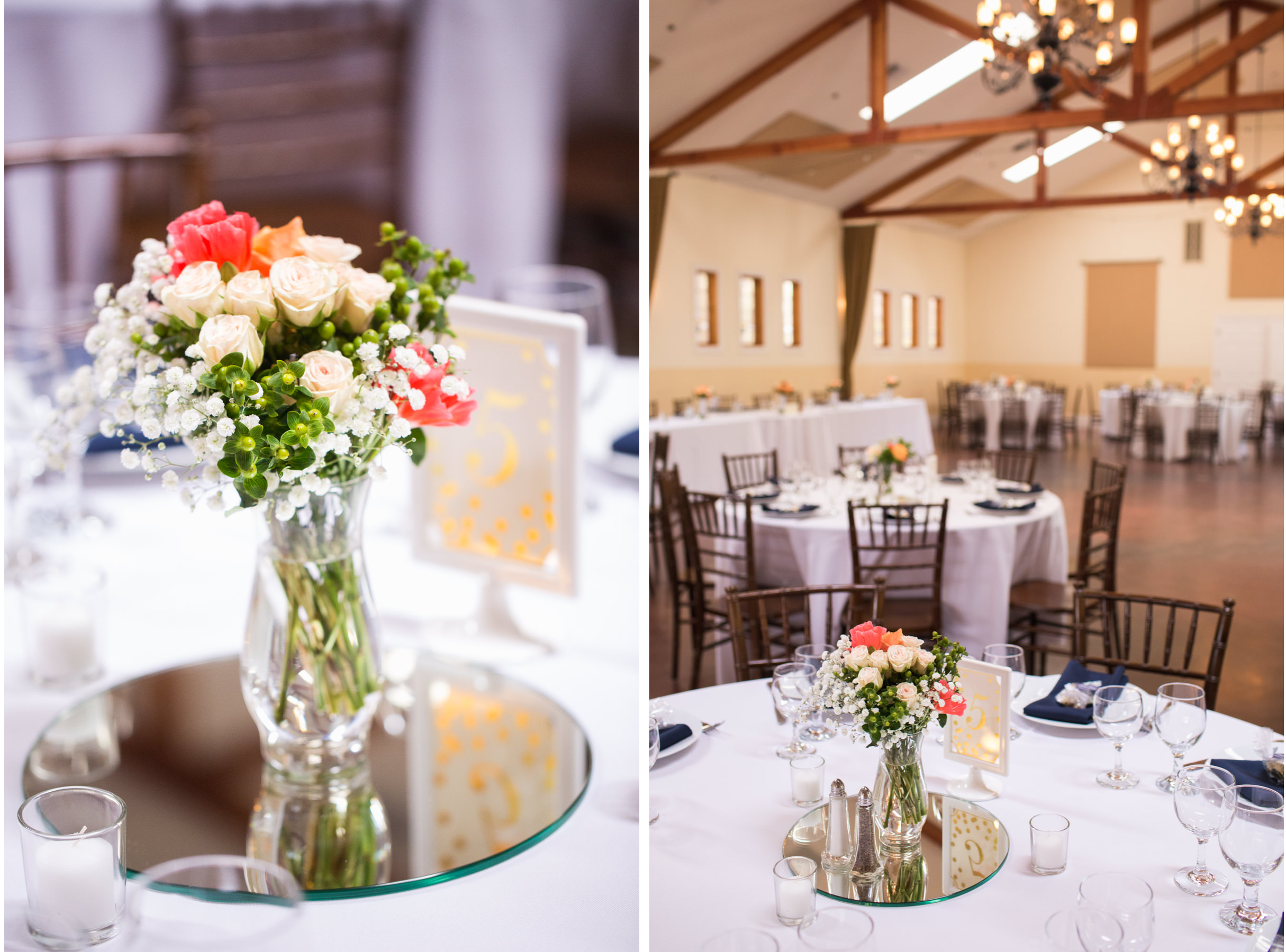 Loomis Flower Farm Wedding Reception Details