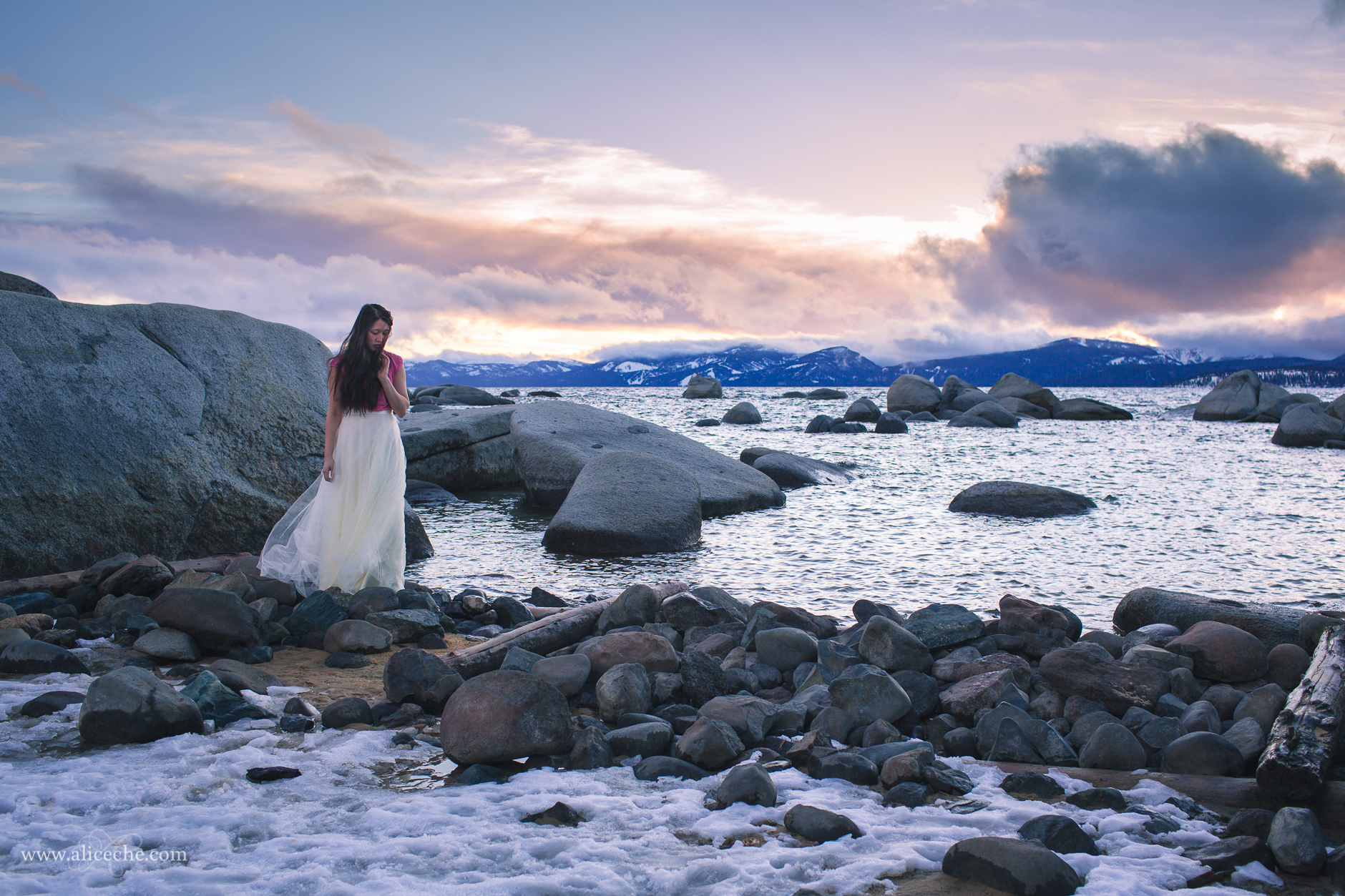 alice-che-photography-lake-tahoe-self-portrait-sunset-movement-tulle-skirt-snow-2