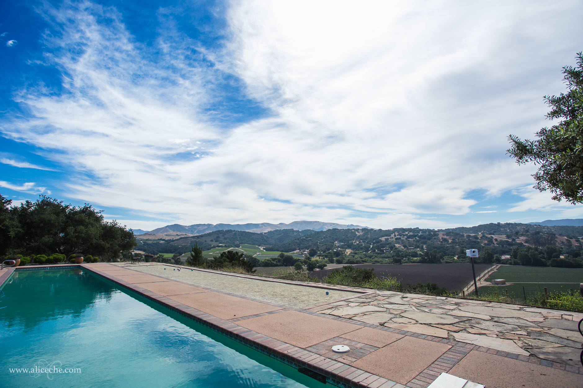 The Casitas Estate San Luis Obispo Wedding Venue Pool and View