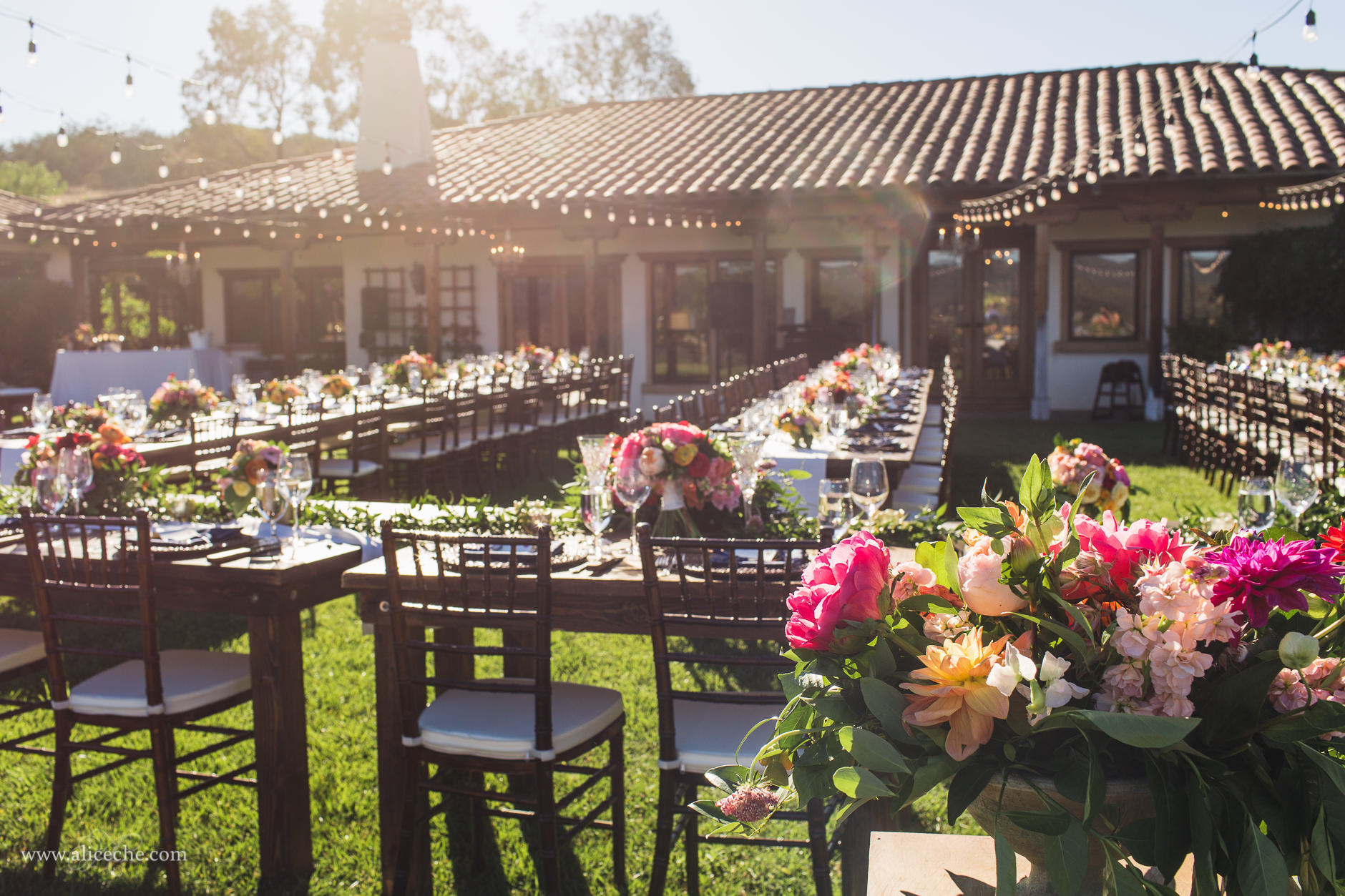 The Casitas Estate San Luis Obispo Wedding Venue Reception Lawn